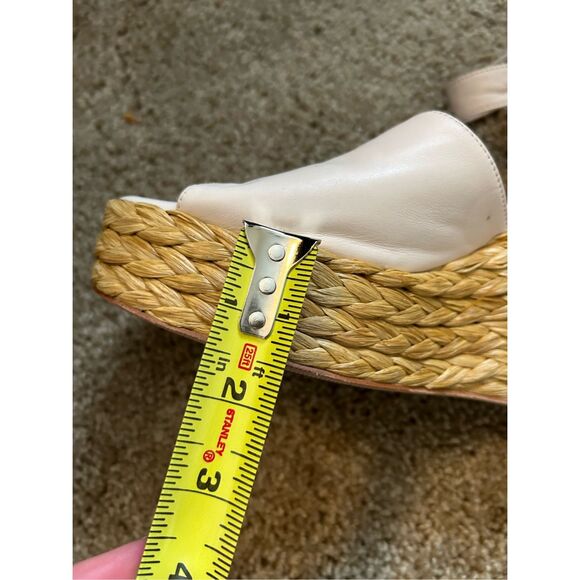 Paloma Barceló Clama Jute-Wedge Sandals Glacial Pink, Sz EU 40 / US 9, MP $374 - Picture 10 of 16